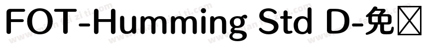FOT-Humming Std D字体转换